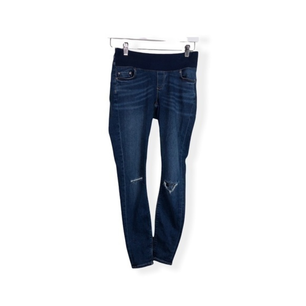 ASOS Pull On Skinny Ripped Maternity Comfort Denim Jeans